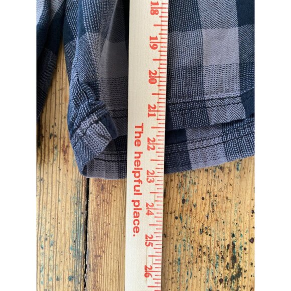 Vintage‎ Ocean Pacific Plaid 90s Shorts 34 Gray Cotton Casual Lightweight Mens - Picture 7 of 8